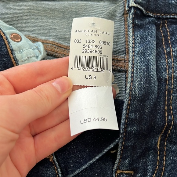 American Eagle Outfitters Dark Blue Jean Shorts - Picture 5 of 6